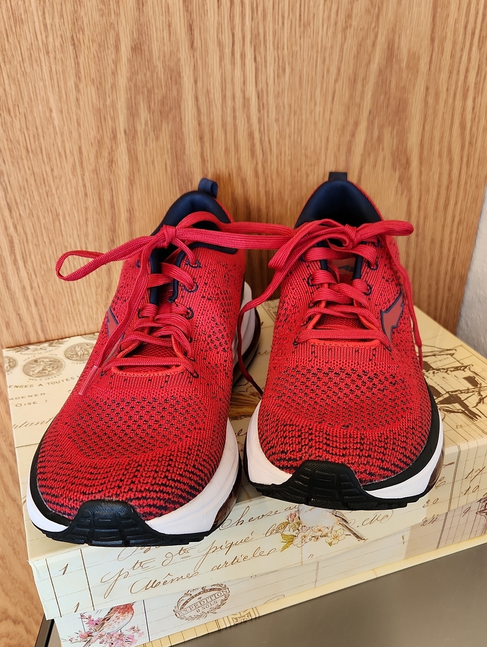 Avia Red, Navy and Black Athletic Running Shoes